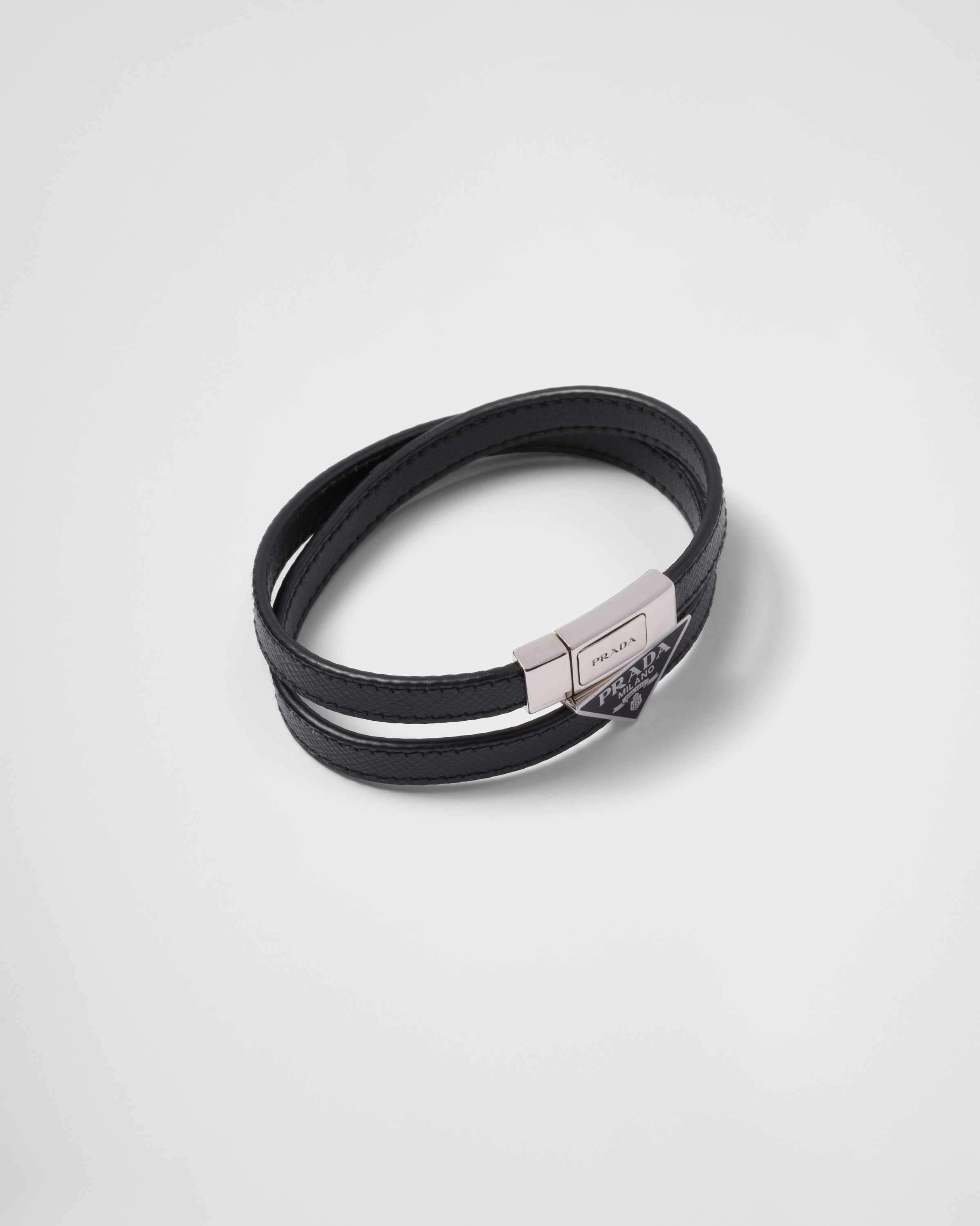 Prada Saffiano Leather Bracelet | REVERSIBLE