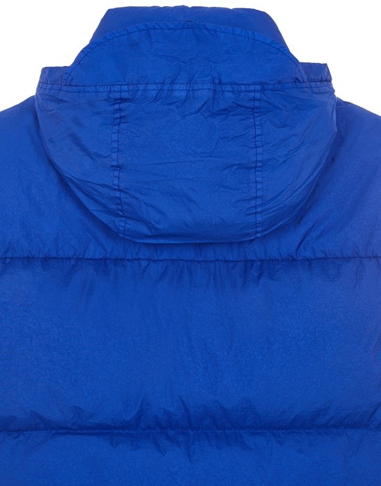 G0423 GARMENT DYED CRINKLE REPS RECYCLED NYLON DOWN ULTRAMARINE BLUE - 4