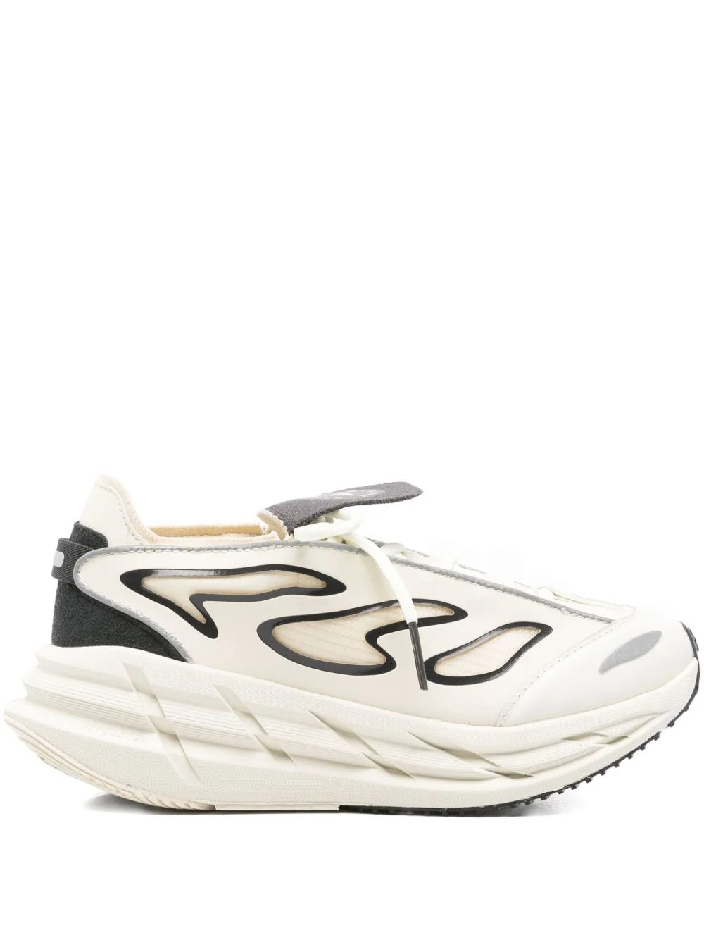 Adistar flame-detail platform sneakers - 1