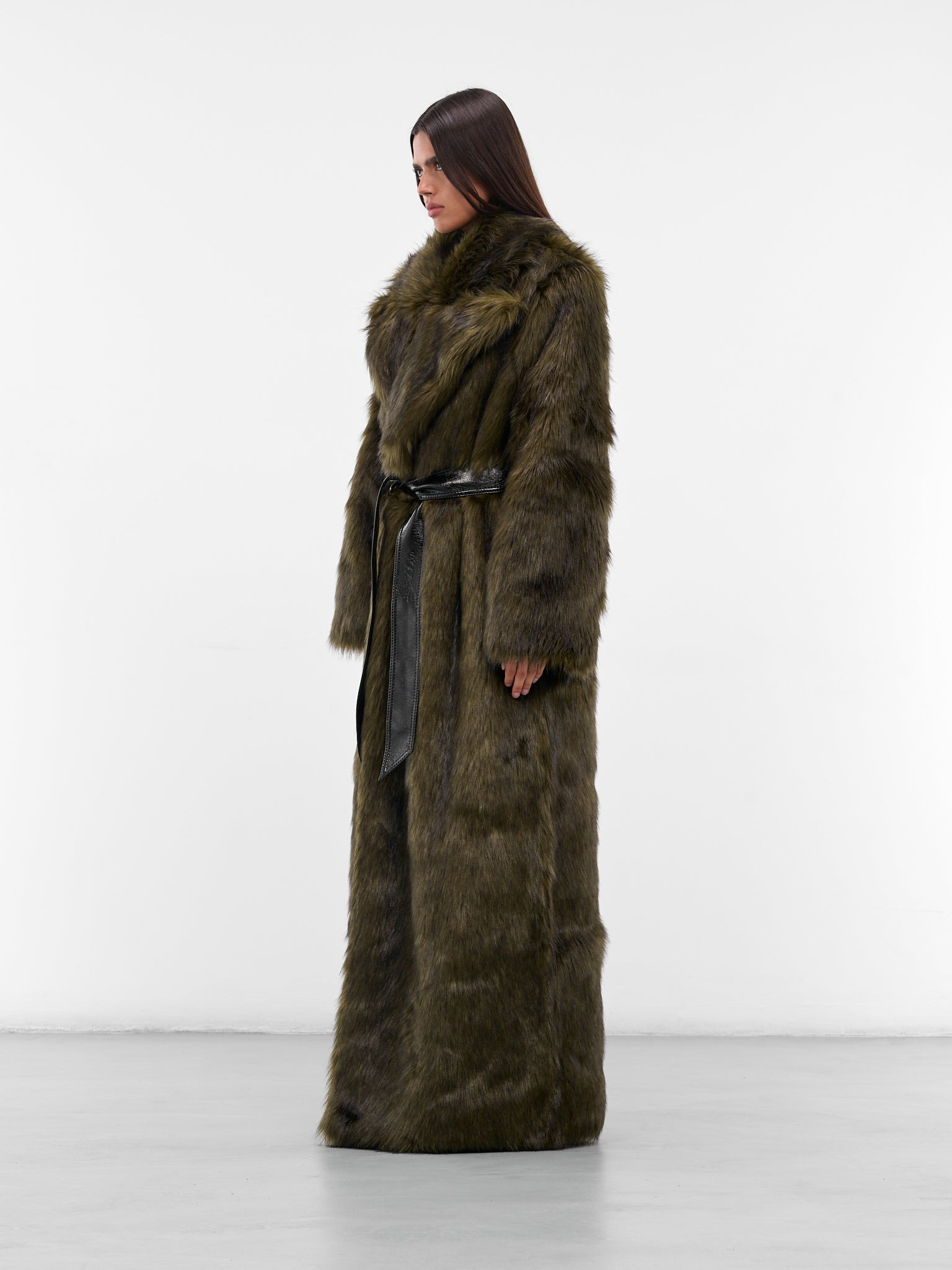 Long Oversized Fur Coat - 2