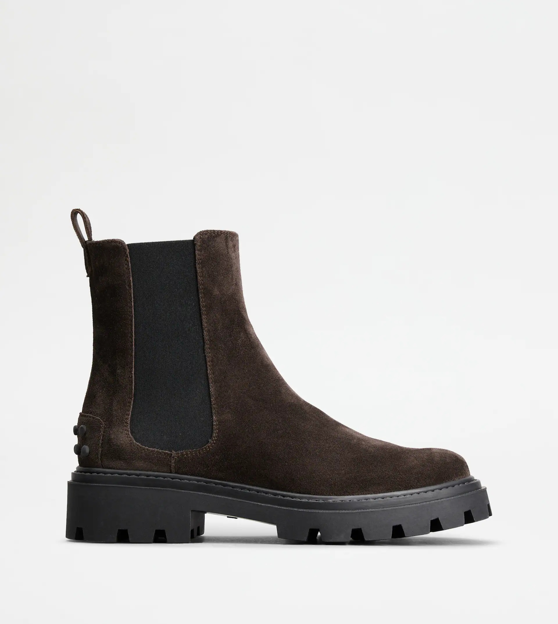 TOD'S CHELSEA BOOTS IN SUEDE - BROWN - 1