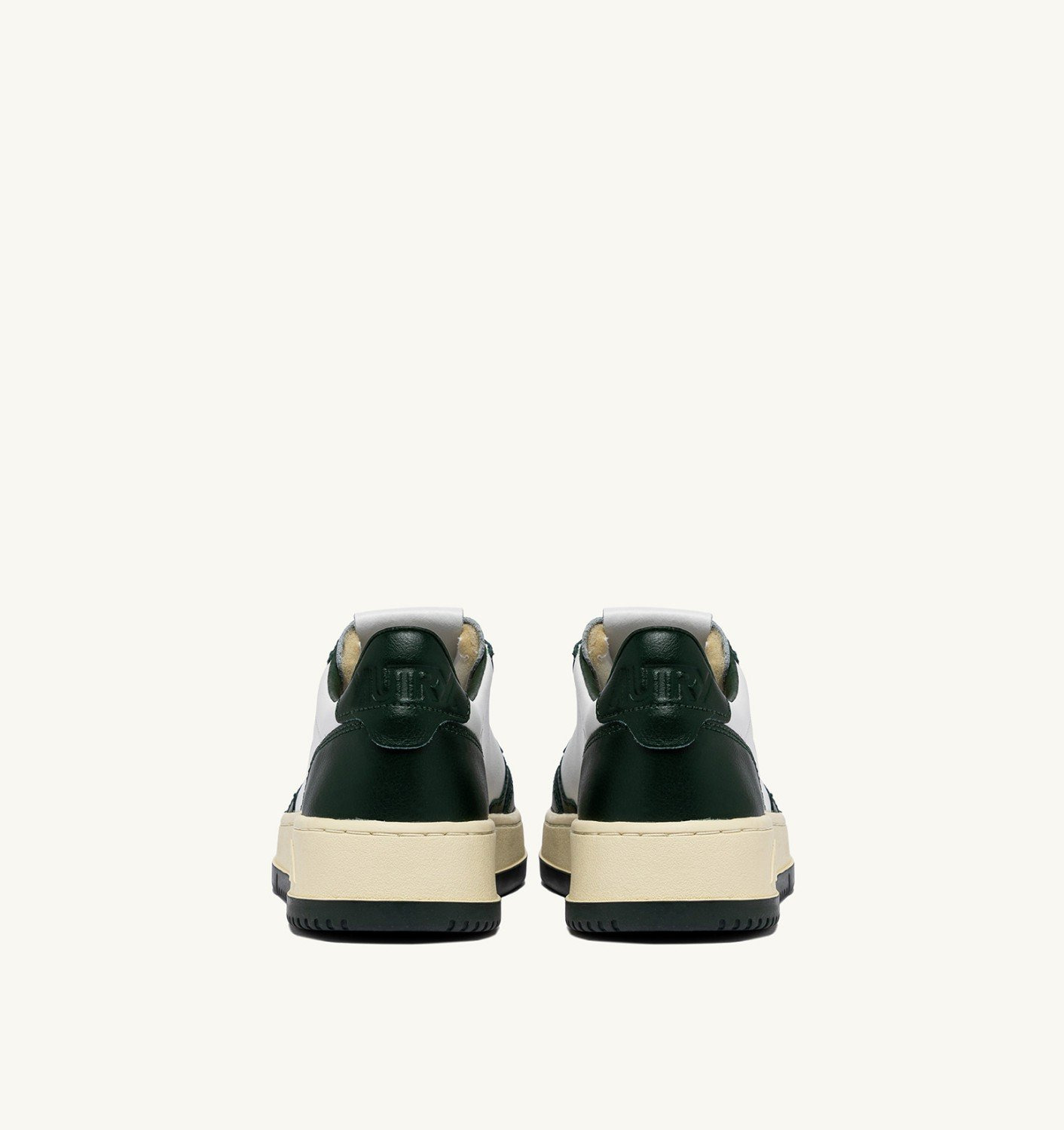 MEDALIST LOW BICOLOR SNEAKERS IN WHITE AND MOUNTAIN LEATHER - 3
