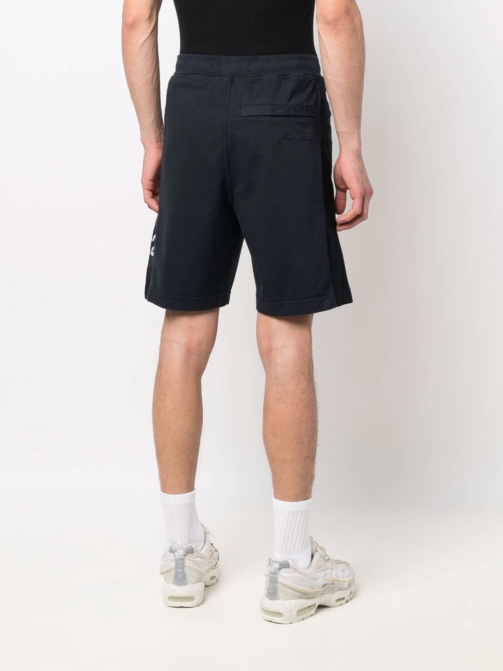 fleece logo patch track shorts - 4