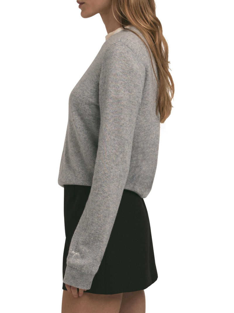 Women's The Favorite Cashmere Crewneck Sweater - Heather Grey 5