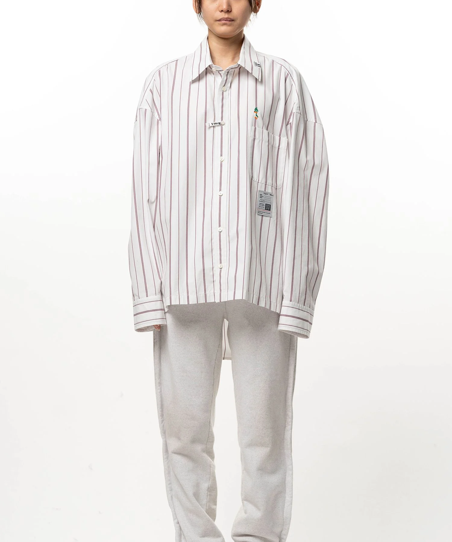 Leon Embroidery Stripe Shirt - 1