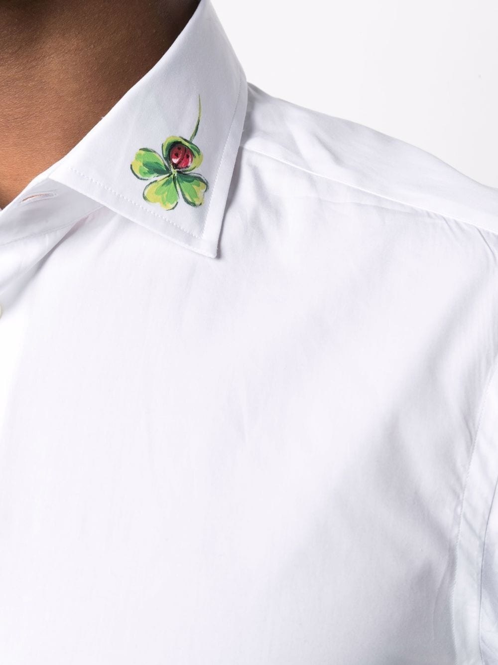 four leaf clover collar shirt - 5