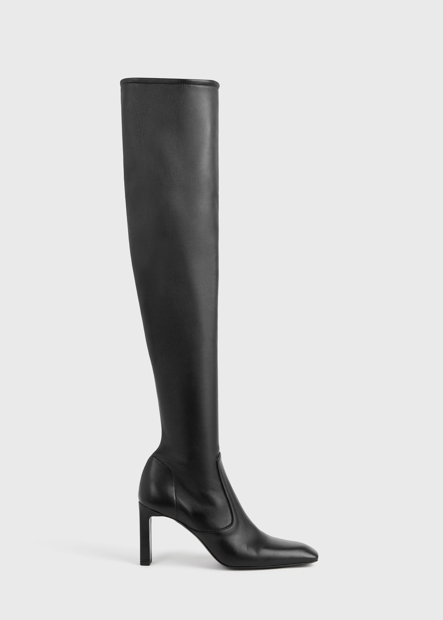Nappa over-the-knee boots black - 8