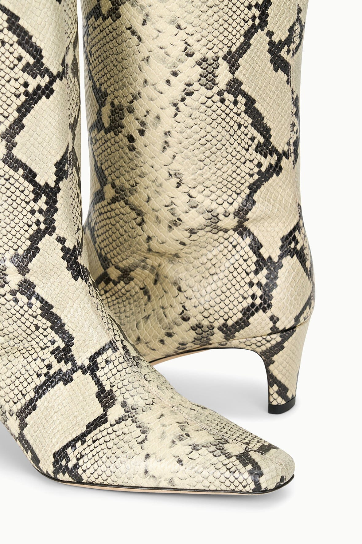 STAUD WALLY BOOT WHITE SNAKE - 8