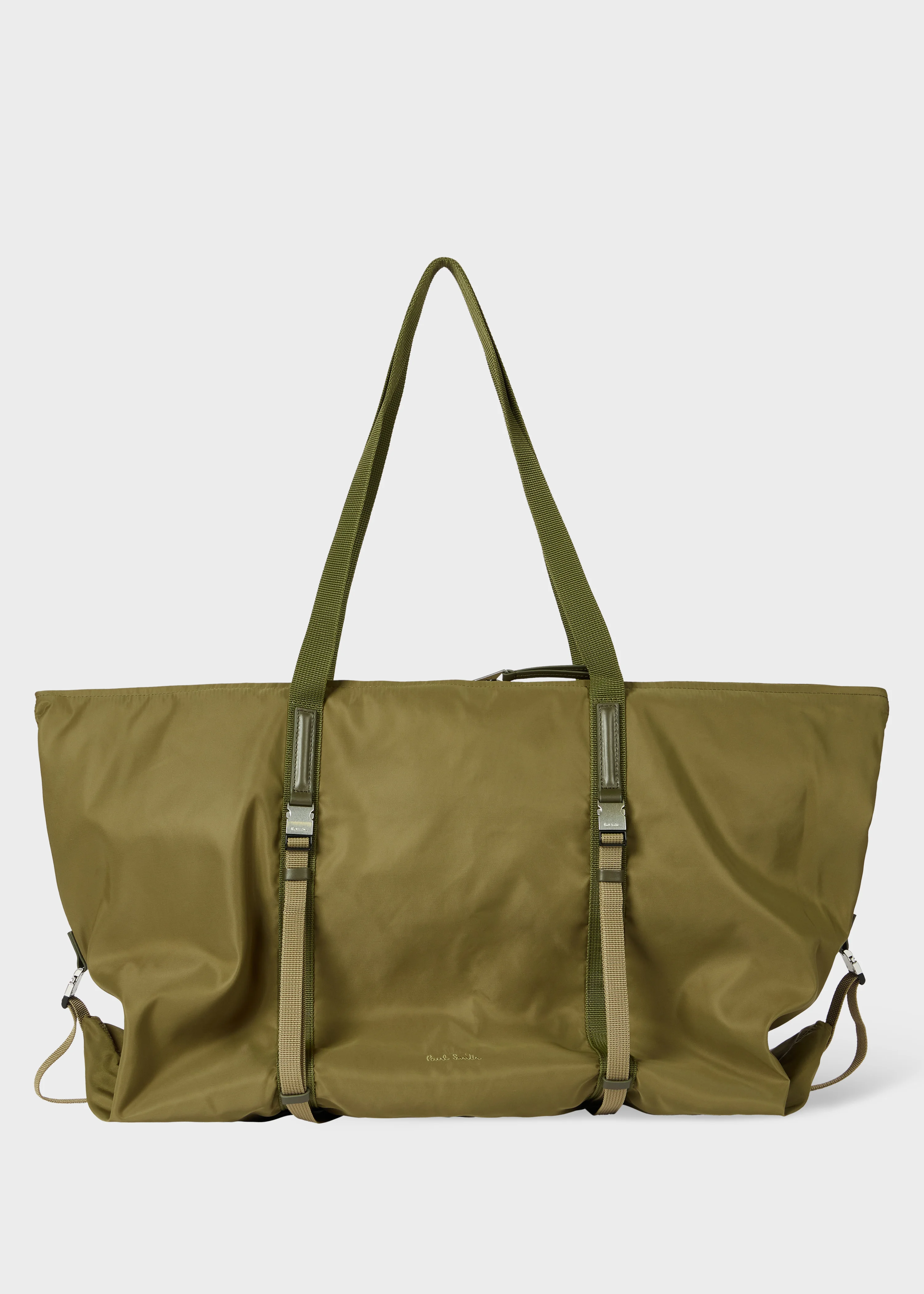 Khaki Recycled-Polyamide Holdall - 1
