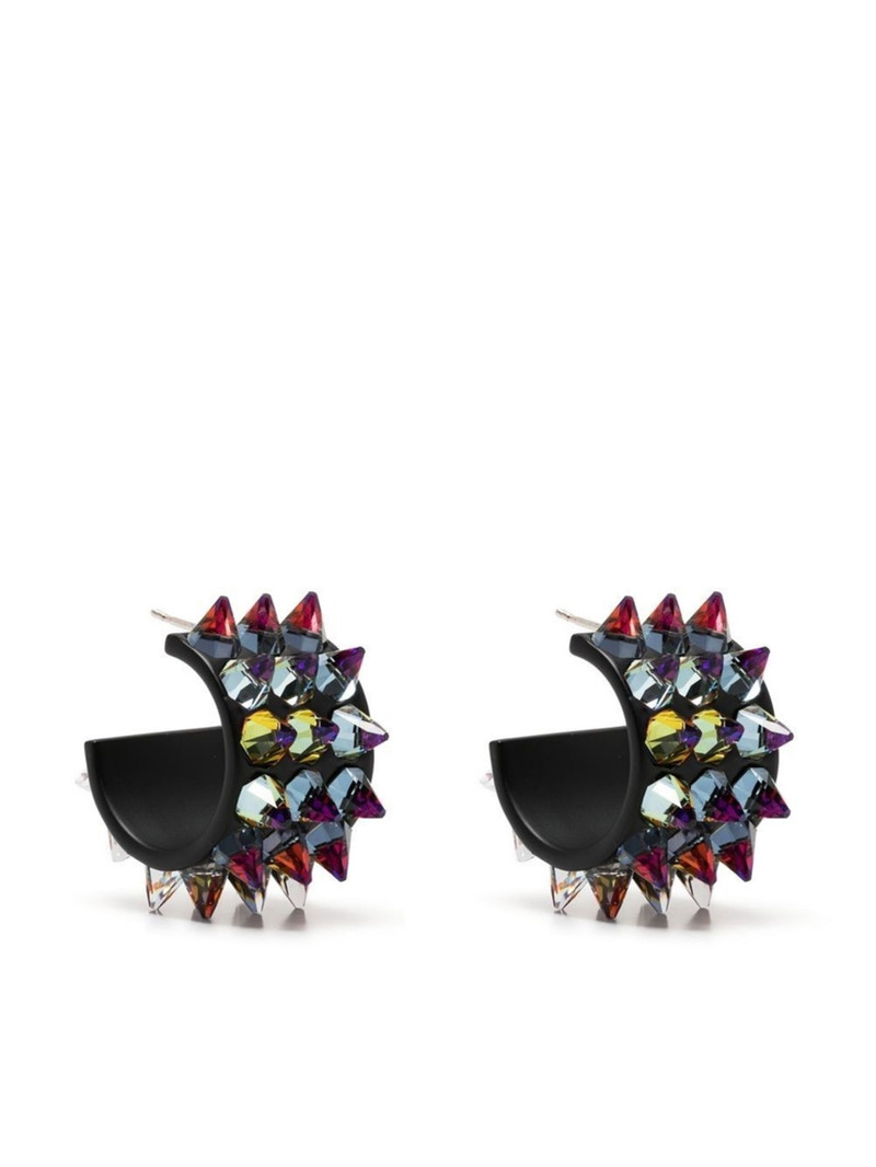 Karma spiked hoop earrings - 1