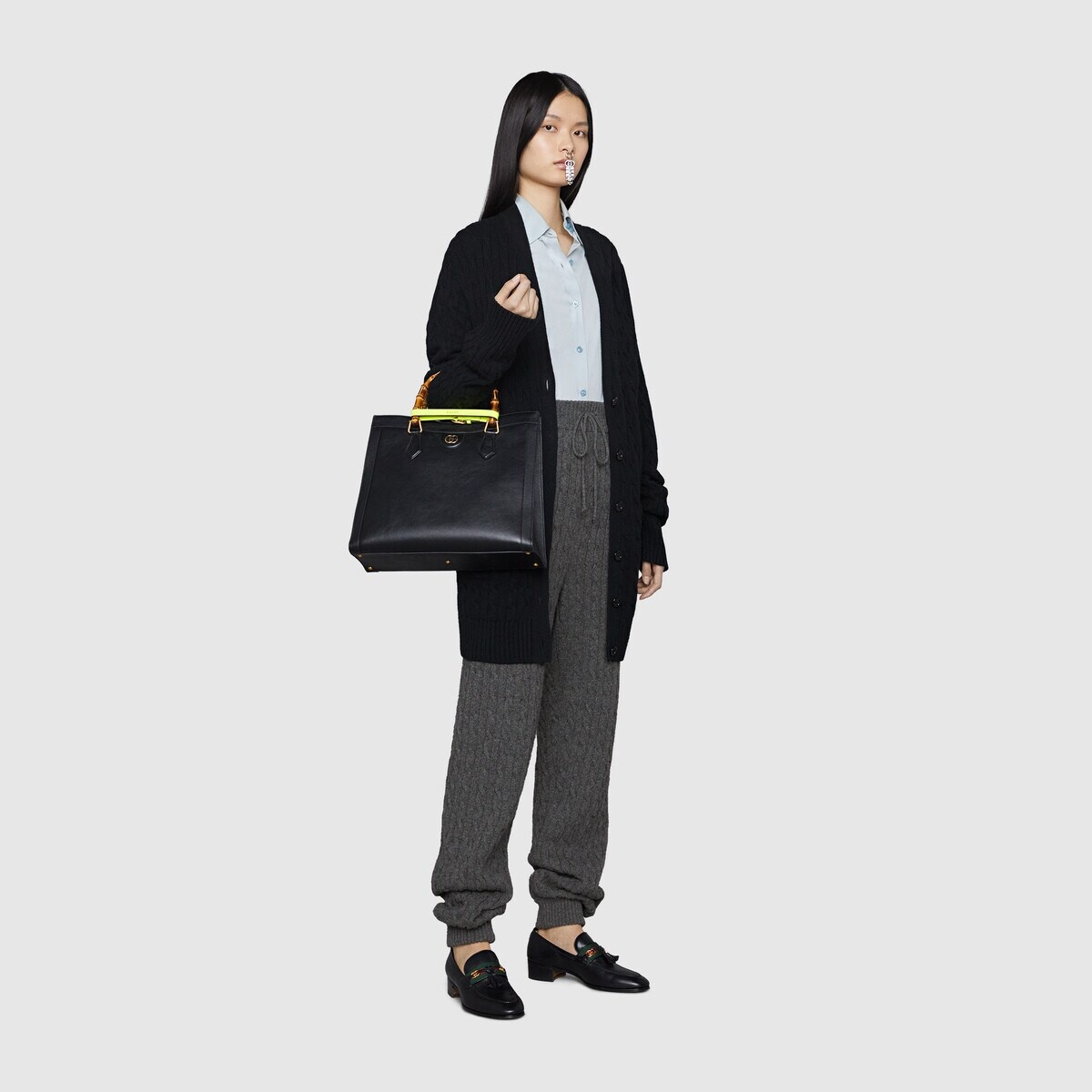 Wide-leg cashmere jogging pant - 2