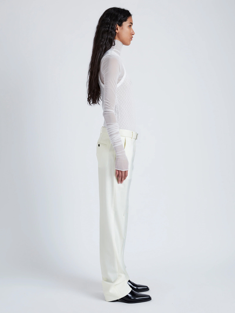 Proenza Schouler Teddy Pant in Wool Twill Suiting outlook