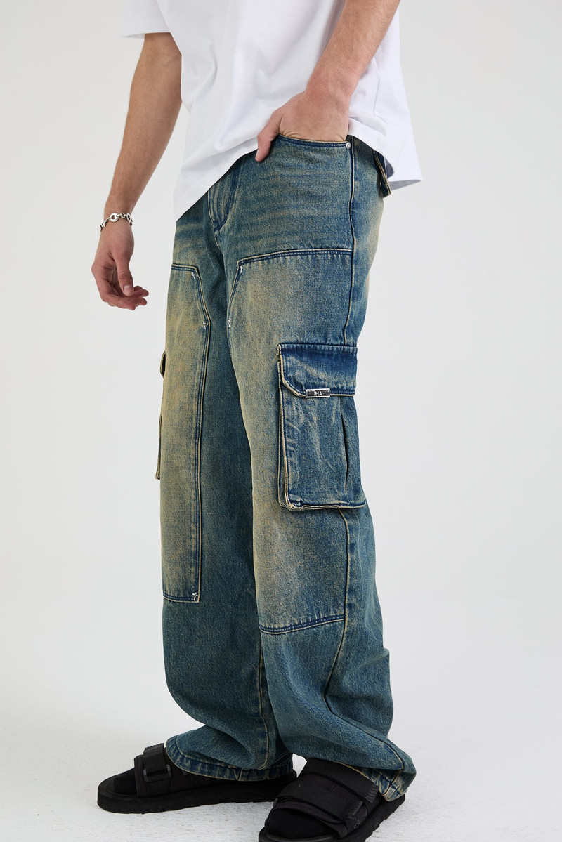 RYAN WIDE LEG CARPENTER JEAN | BLUE MINERAL 2