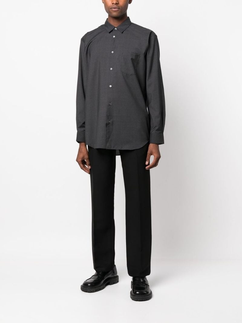 chest patch-pocket shirt - 2