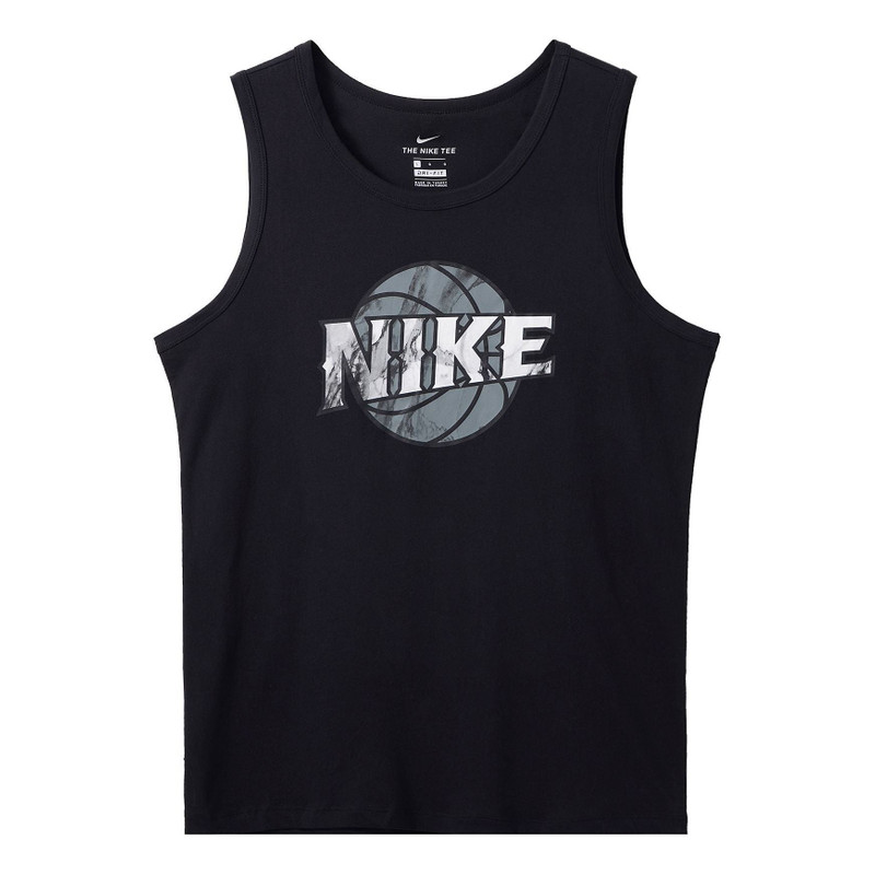 Nike Basketball Printing Pattern Sleeveless Vest Black CD1293-010 - 1