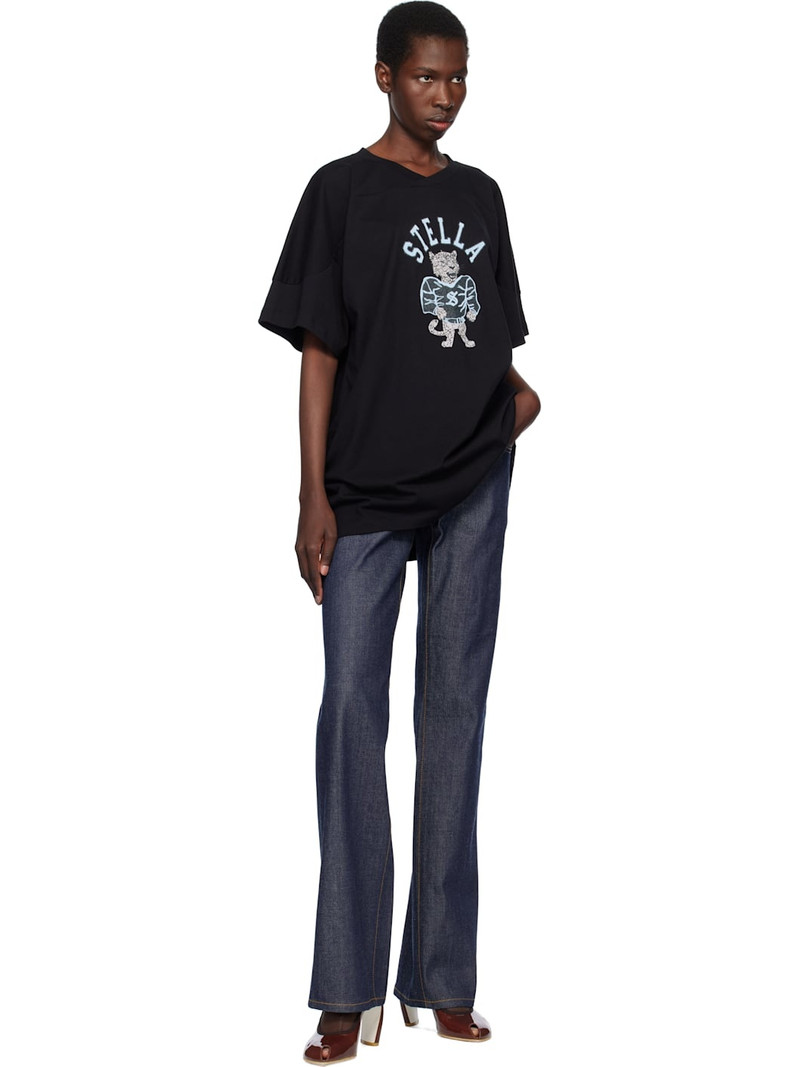 Stella McCartney Black Leopard Mascot T-shirt outlook
