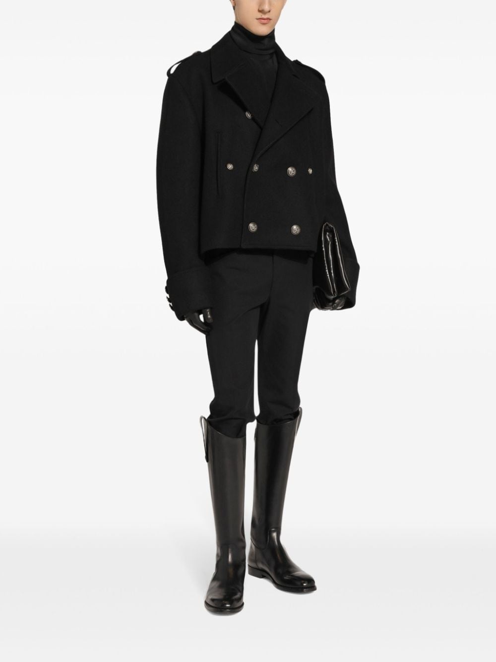 double-breasted peacoat - 2