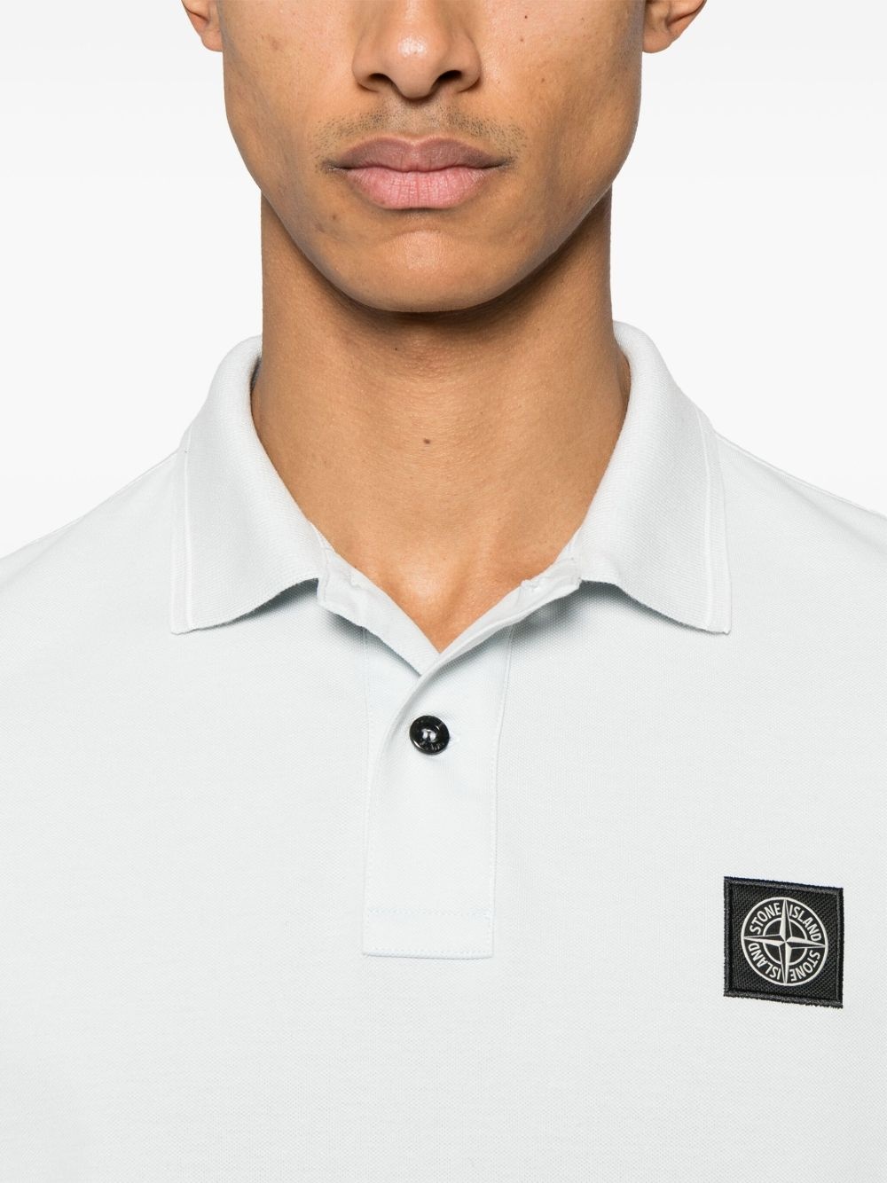 Compass-patch polo shirt - 4