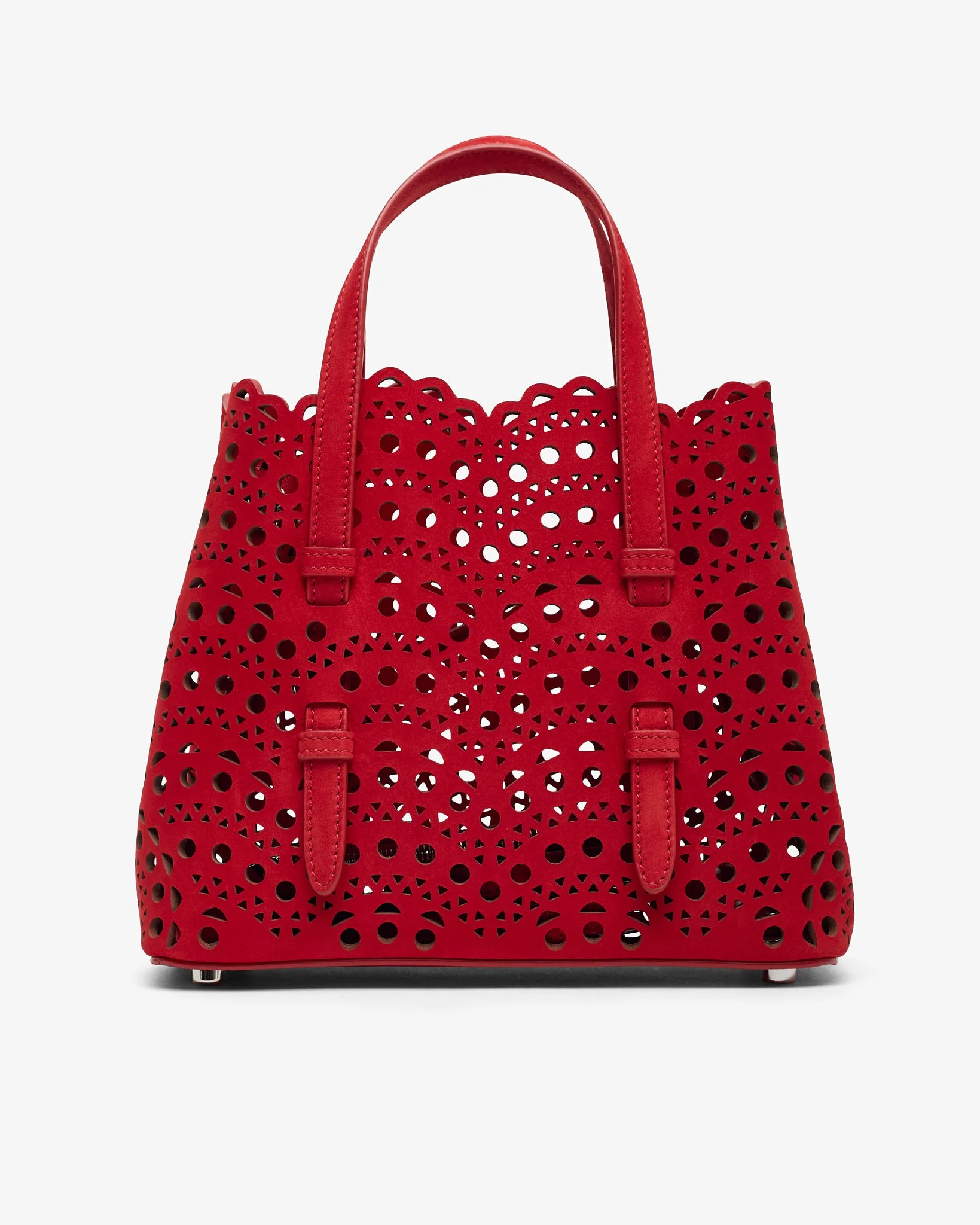 Mina 20 vienne red suede tote bag - 1
