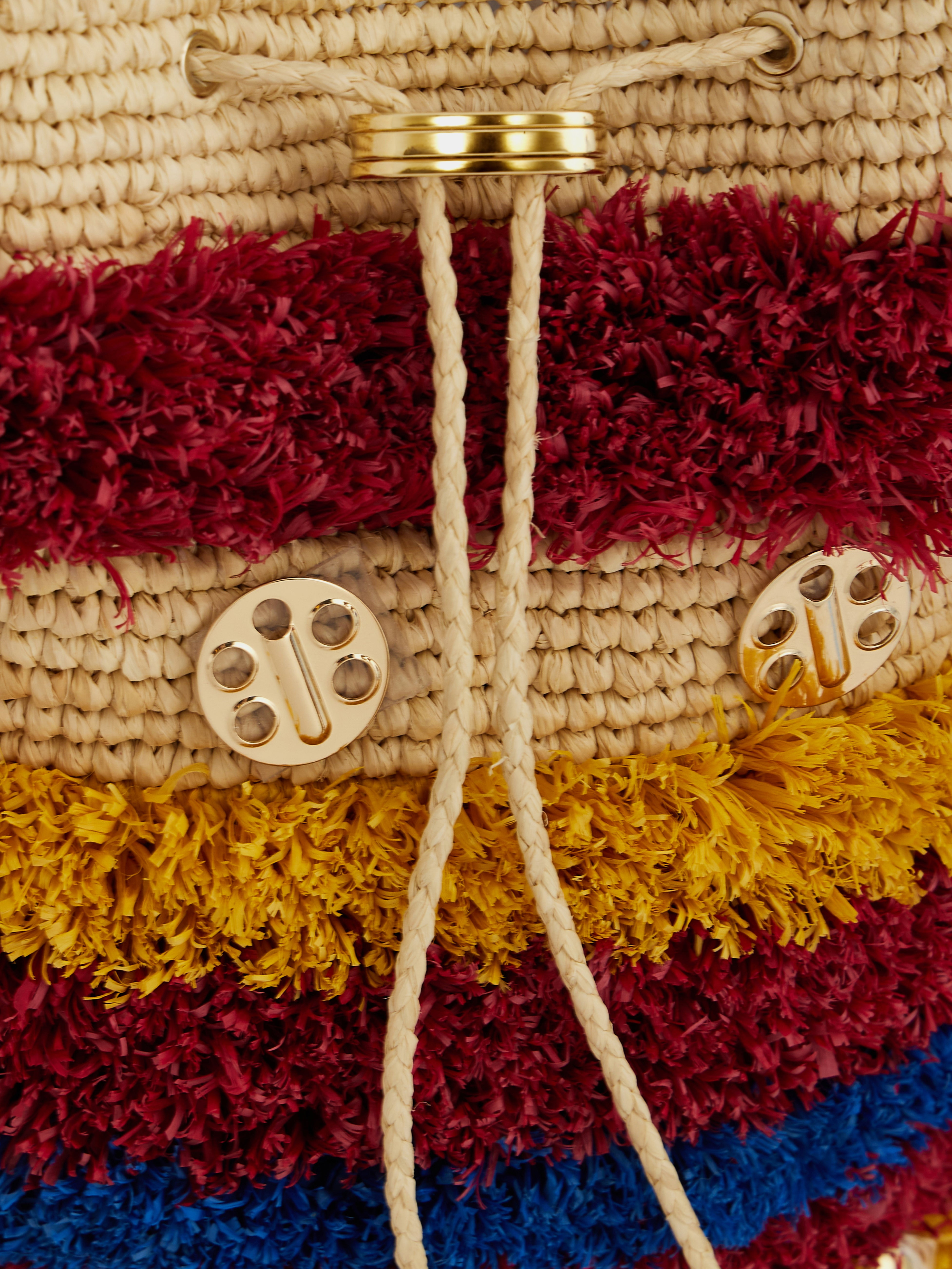 RAFFIA BUCKET BAG - 5