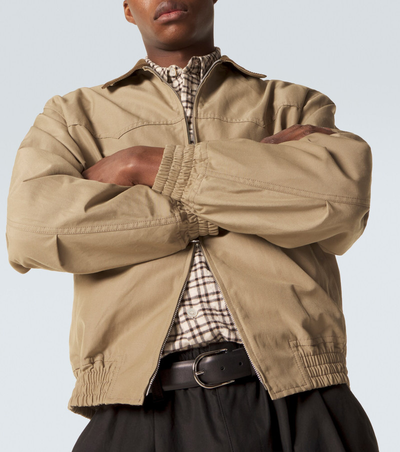 Corduroy-trimmed blouson jacket 5