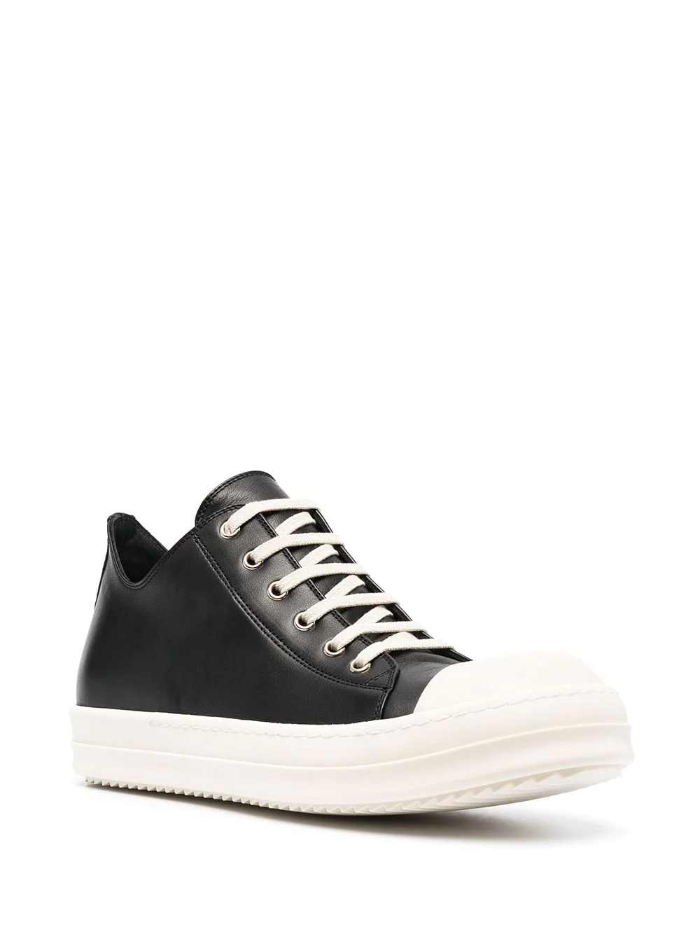 leather low-top sneakers - 2