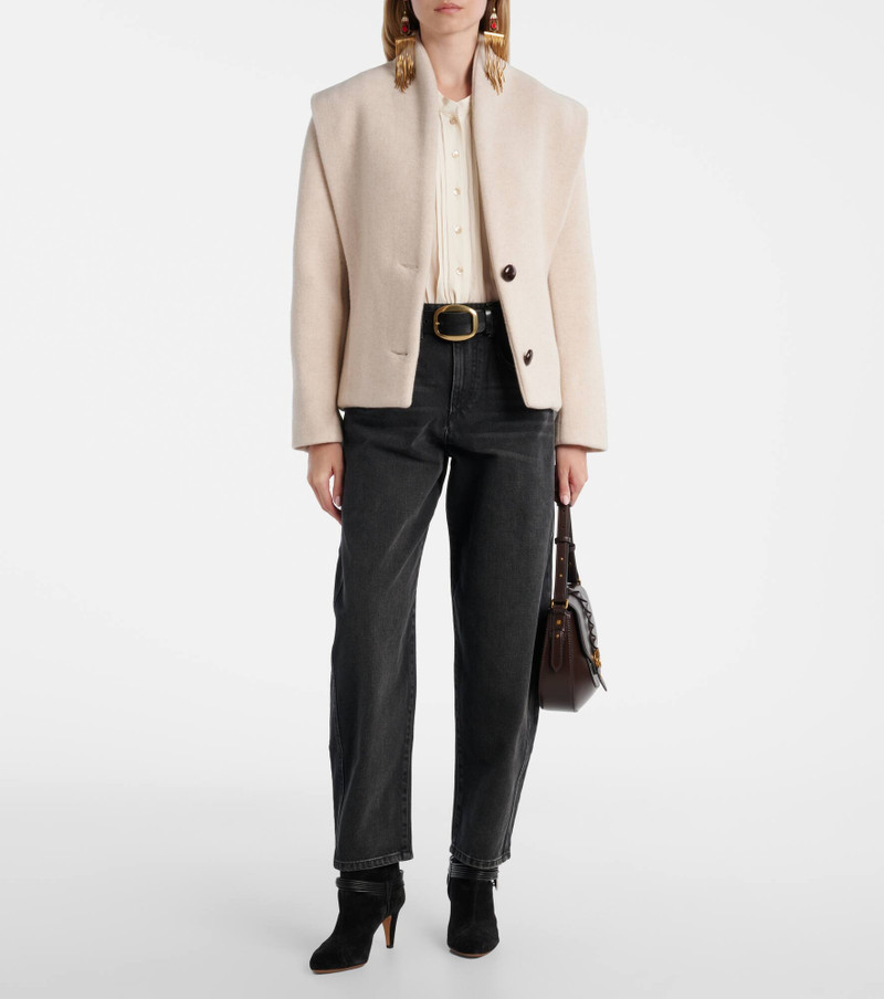 Isabel Marant Oriane mid-rise barrel-leg jeans outlook
