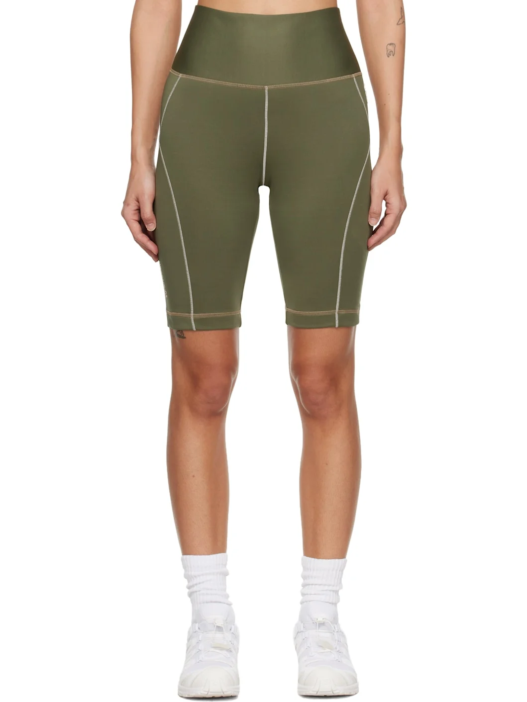 Khaki Polartec Sport Shorts - 1