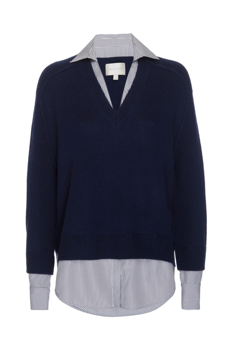 BROCHU WALKER The Looker Layered V-Neck outlook