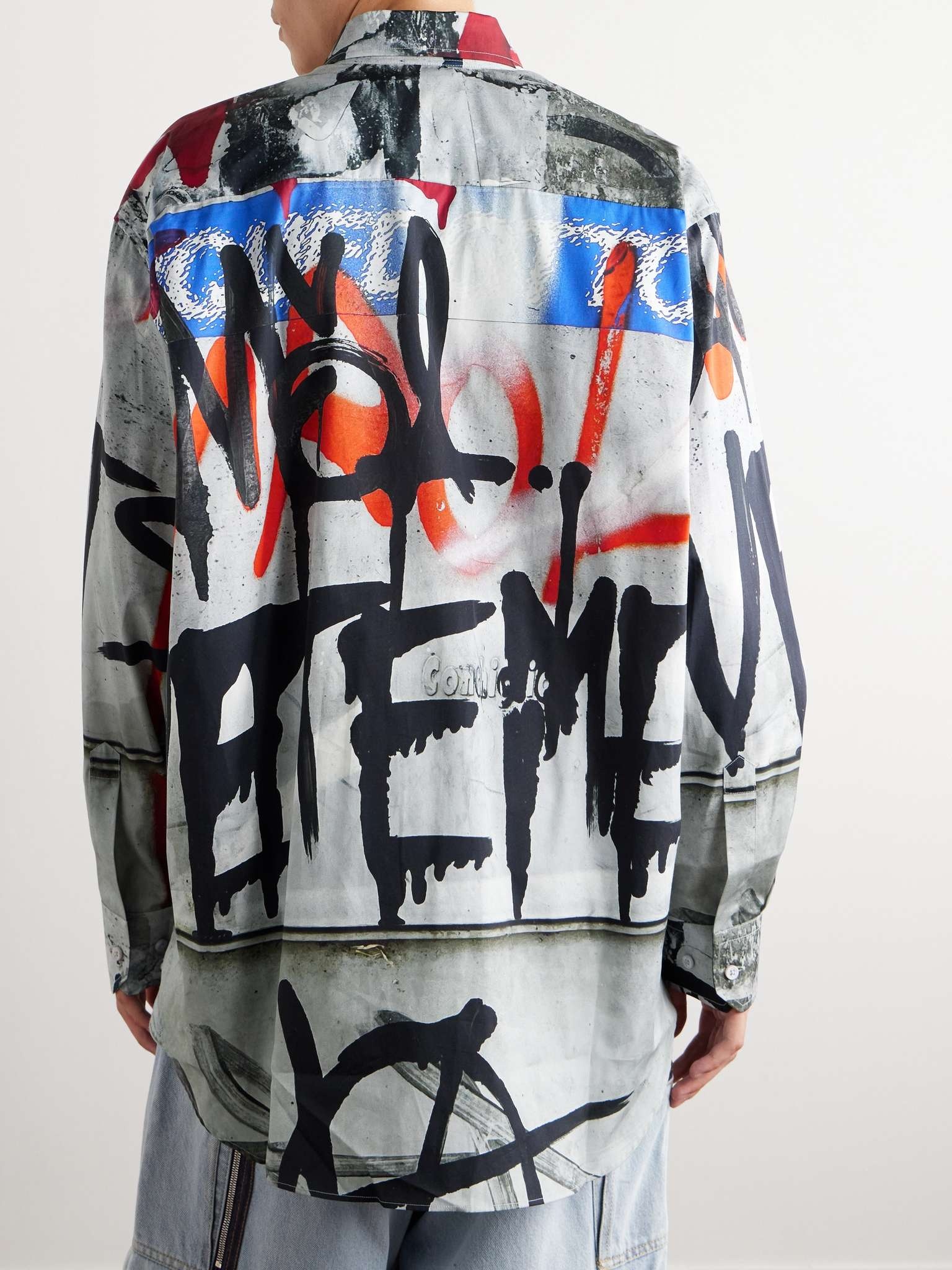Oversized Printed Cotton-Poplin Shirt - 3