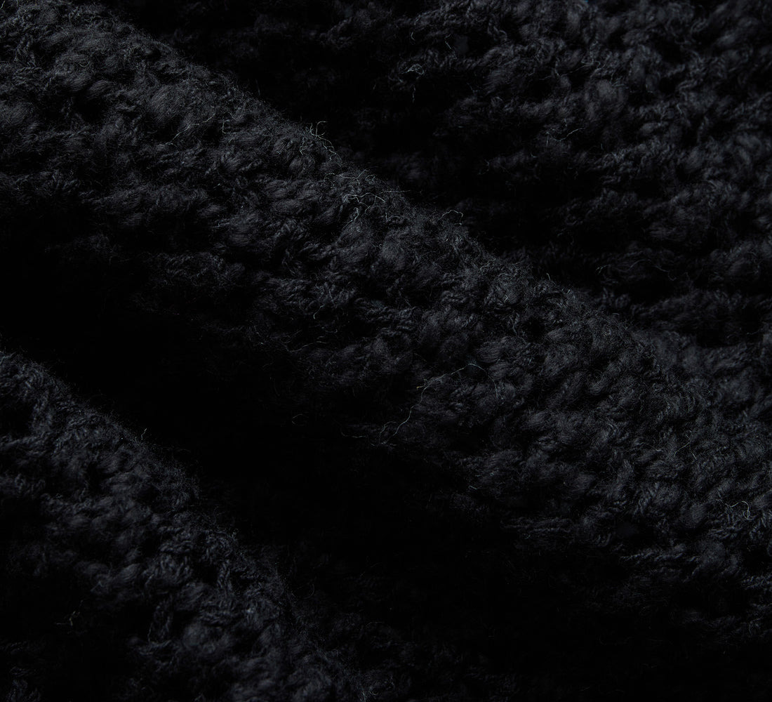 Knit T-Shirt - Black Flamme Mesh - 4