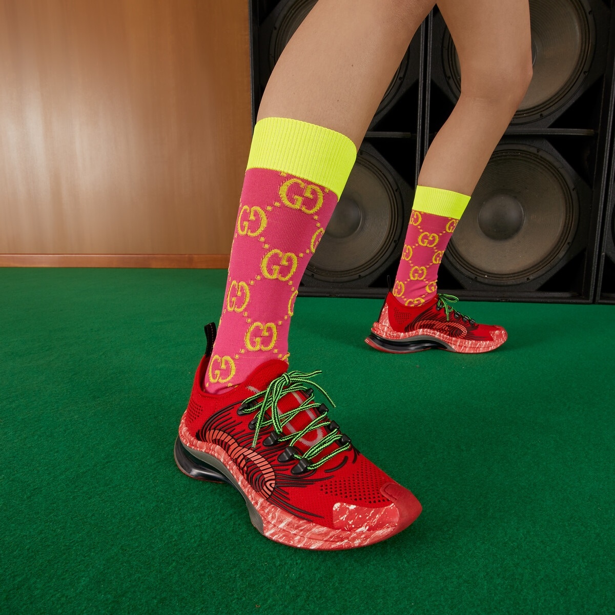 GG knit socks - 4