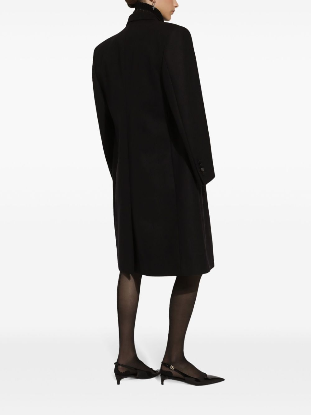 pinstripe-pattern wool skirt - 4