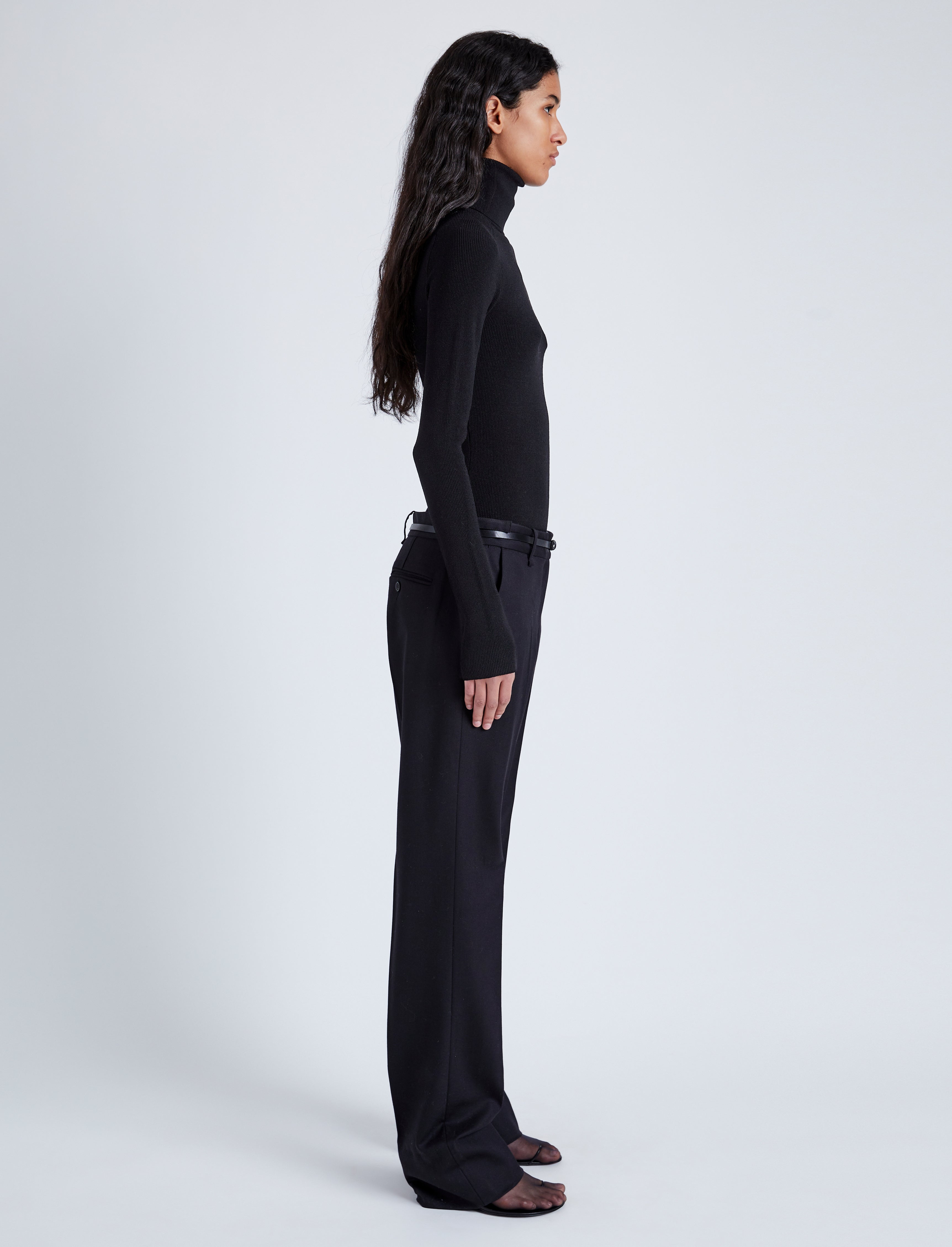 Fox Top In Matte Viscose Rib - 4