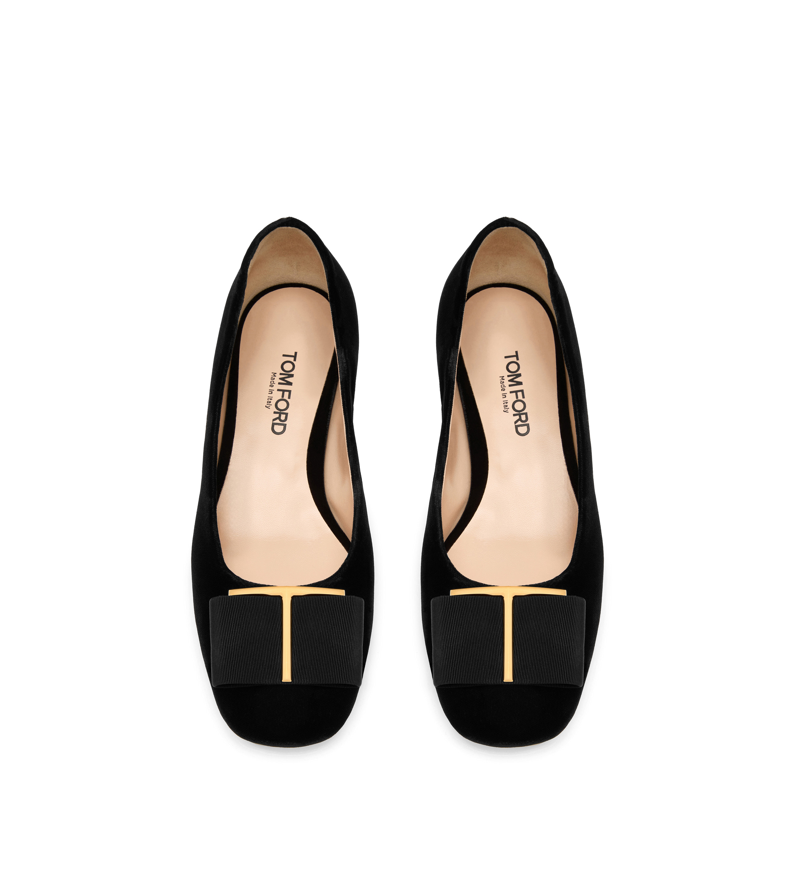 VELVET AND GROS GRAIN AUDREY BALLERINA FLAT - 4