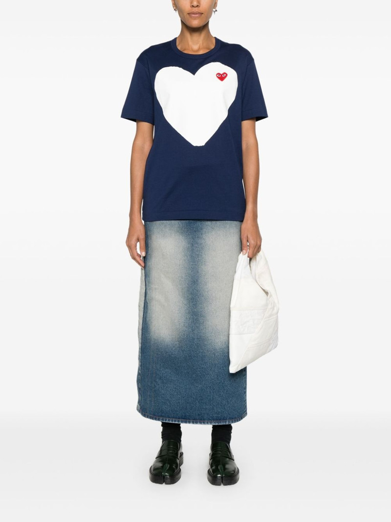 Comme des Garçons PLAY heart-patch T-shirt outlook