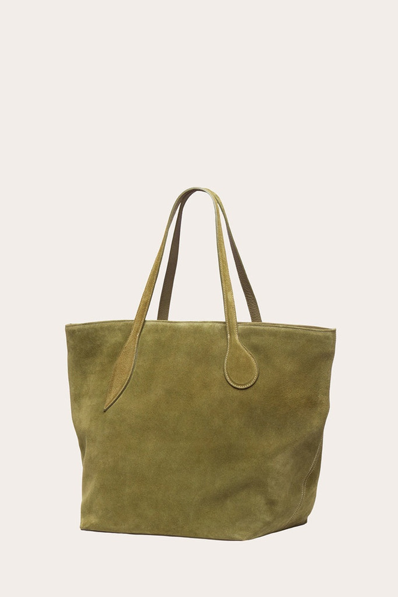 SPROUT TOTE HERB SUEDE 4