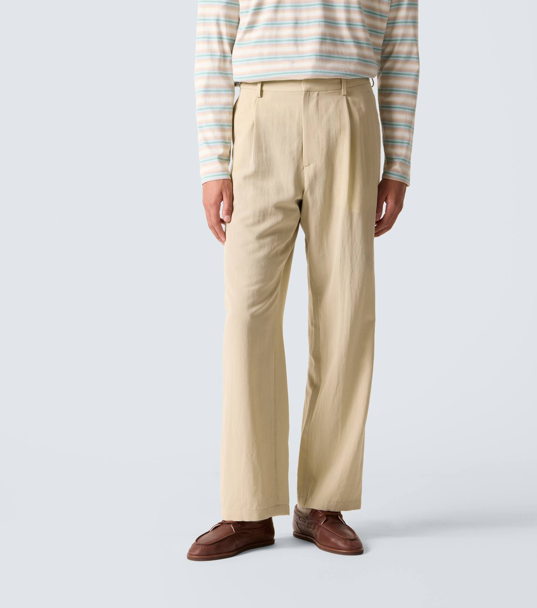 Cotton and wool viyella suit pants - 3
