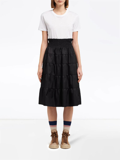 Prada nylon gabardine skirt outlook