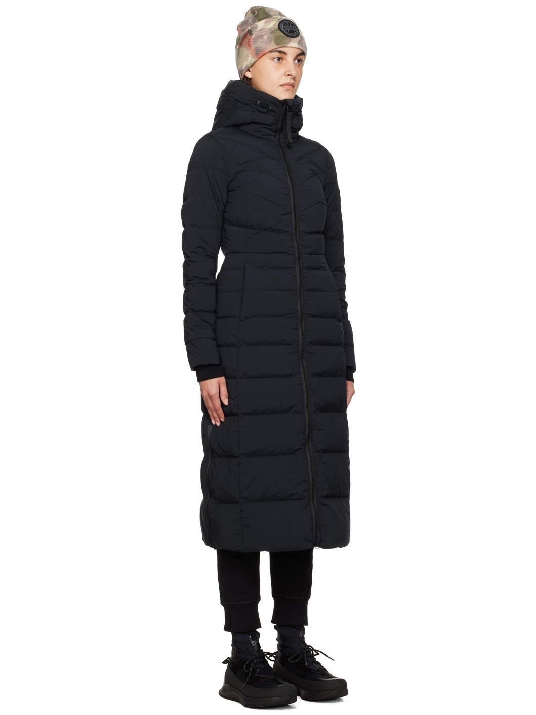 Black 'Black Label' Claire Long Down Coat - 2