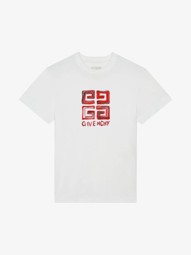 4G MULTICOLOR SLIM FIT T-SHIRT IN COTTON 1