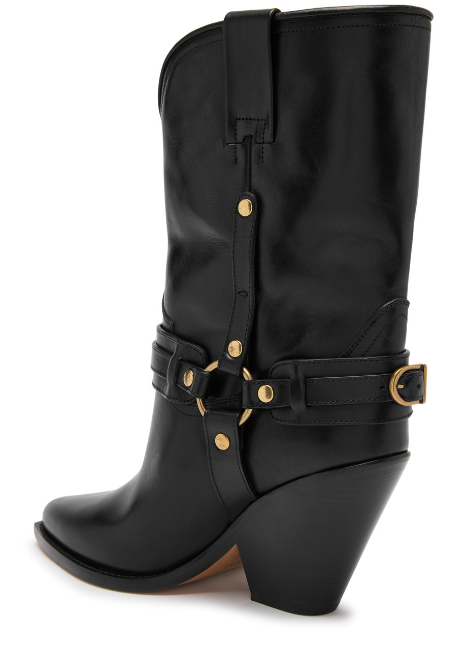 Isabel Marant étoile Lyka 90 Leather Mid-calf Boots - 2