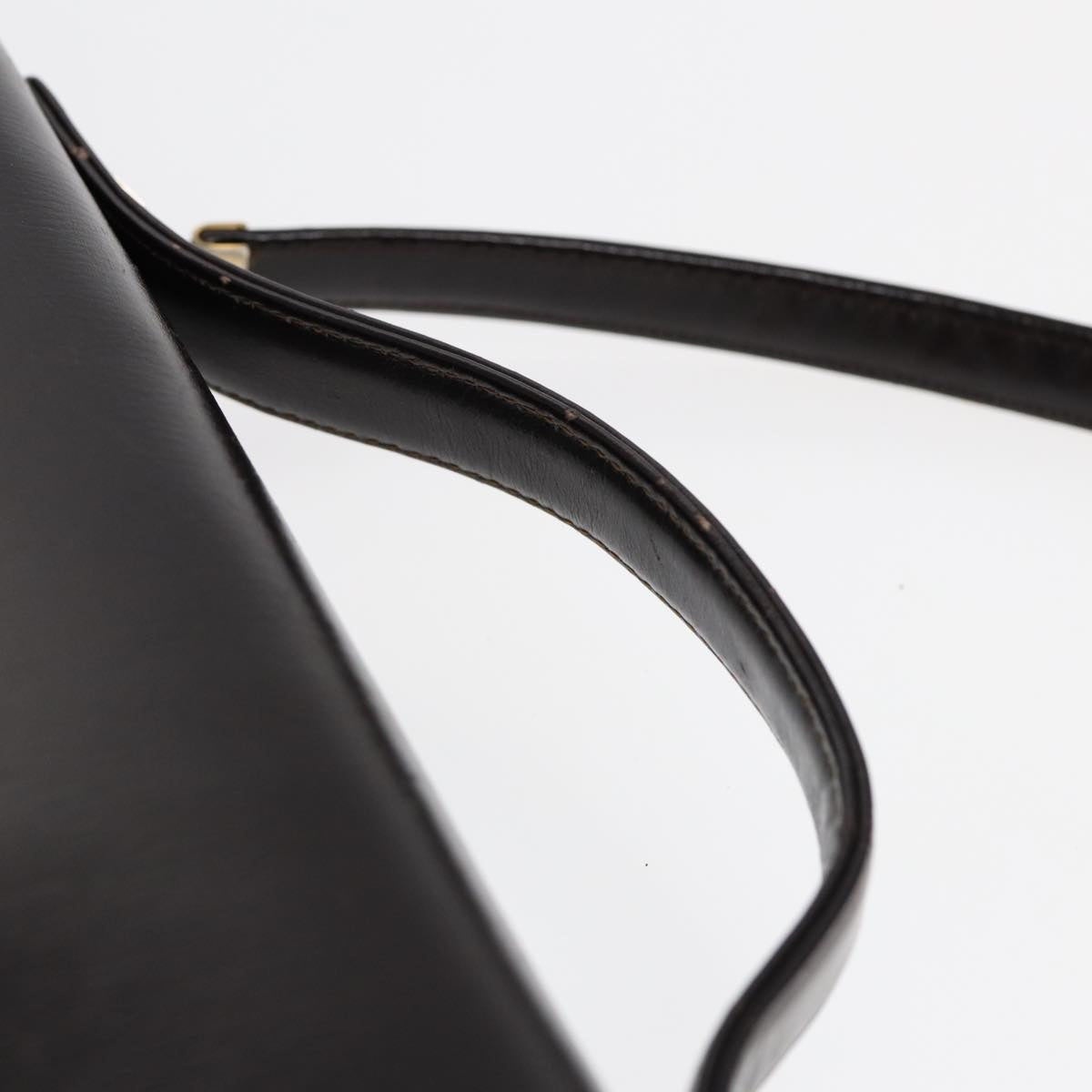 DIOR Hand Bag Leather Brown Gold - 7
