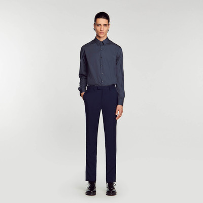 Sandro FITTED STRETCH COTTON SHIRT outlook