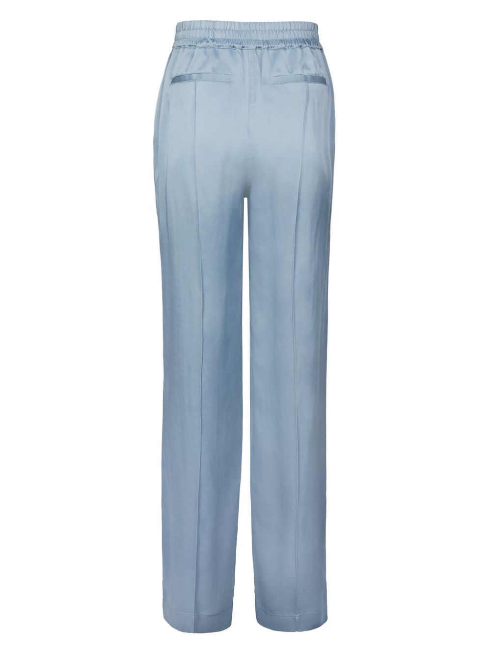 elasticated-waist straight-leg trousers - 4