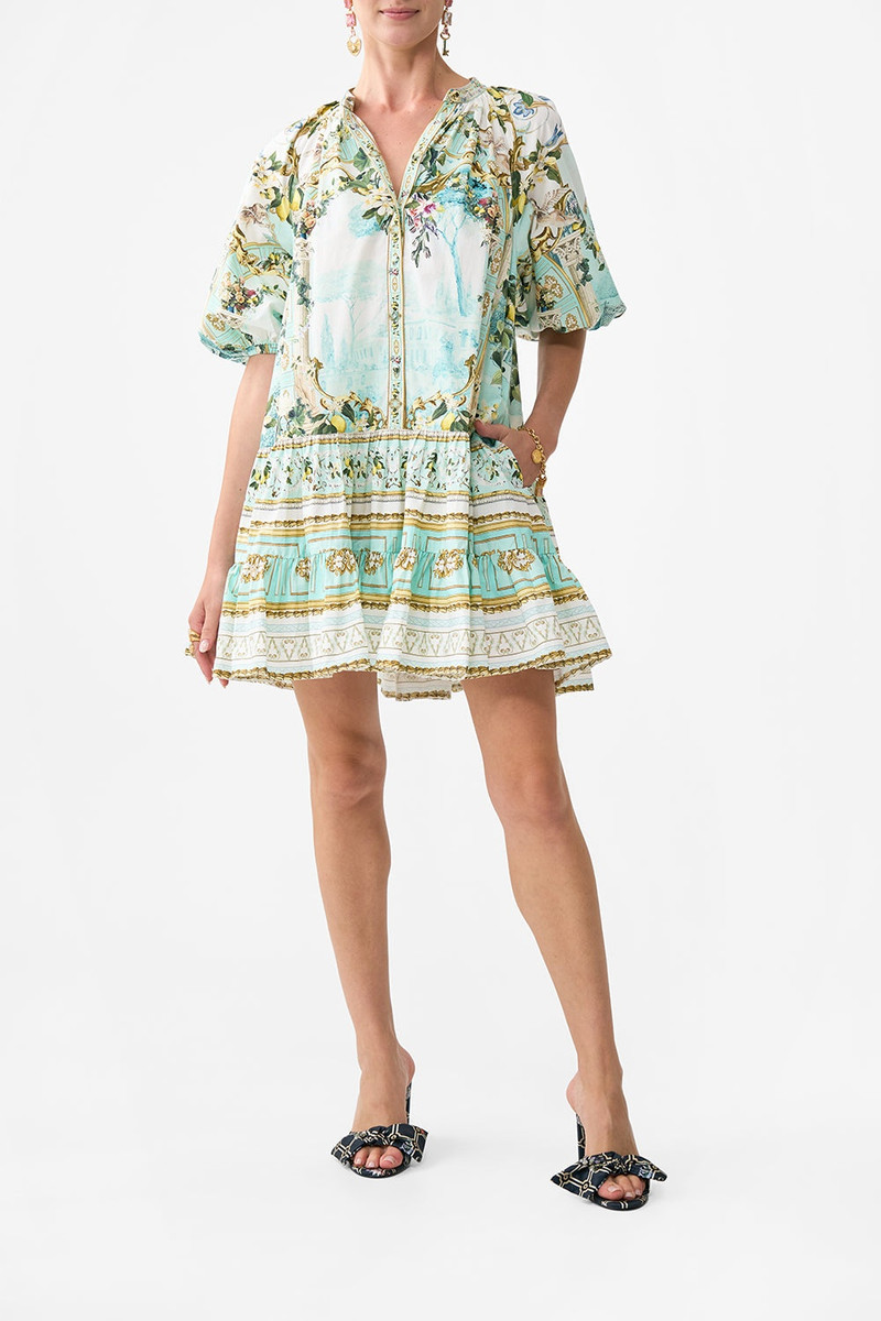 CAMILLA PUFF SLEEVE SHIRT DRESS outlook