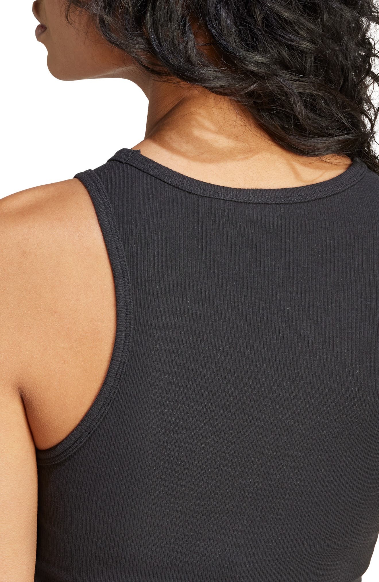 Essentials Lifestyle Rib Crop Tank Top - 3
