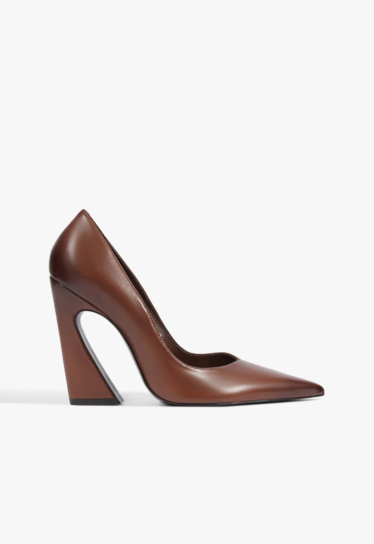 Lexi Block Leather Pump - 1