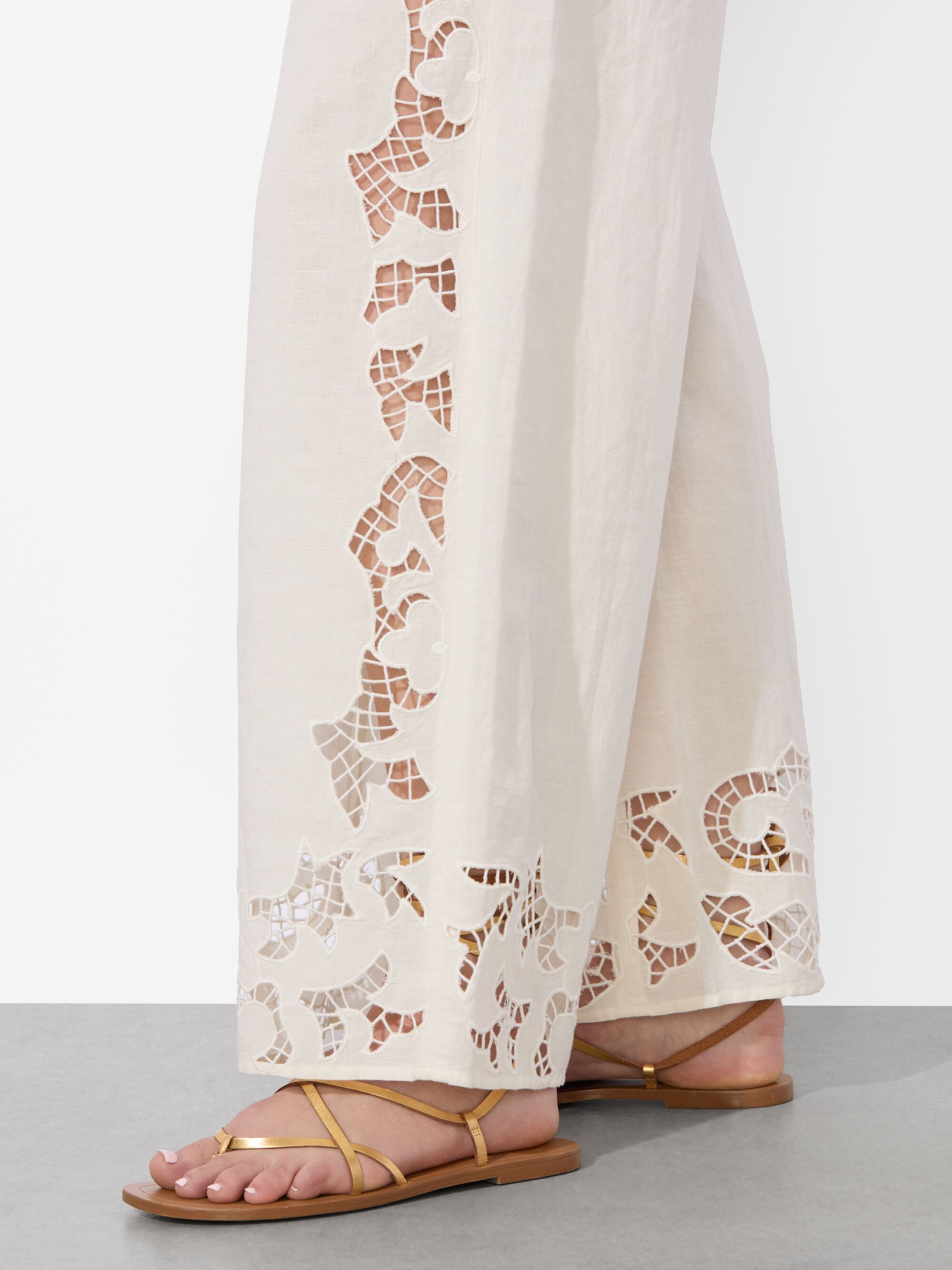 TANYA EYELET PULL ON PANT - 4