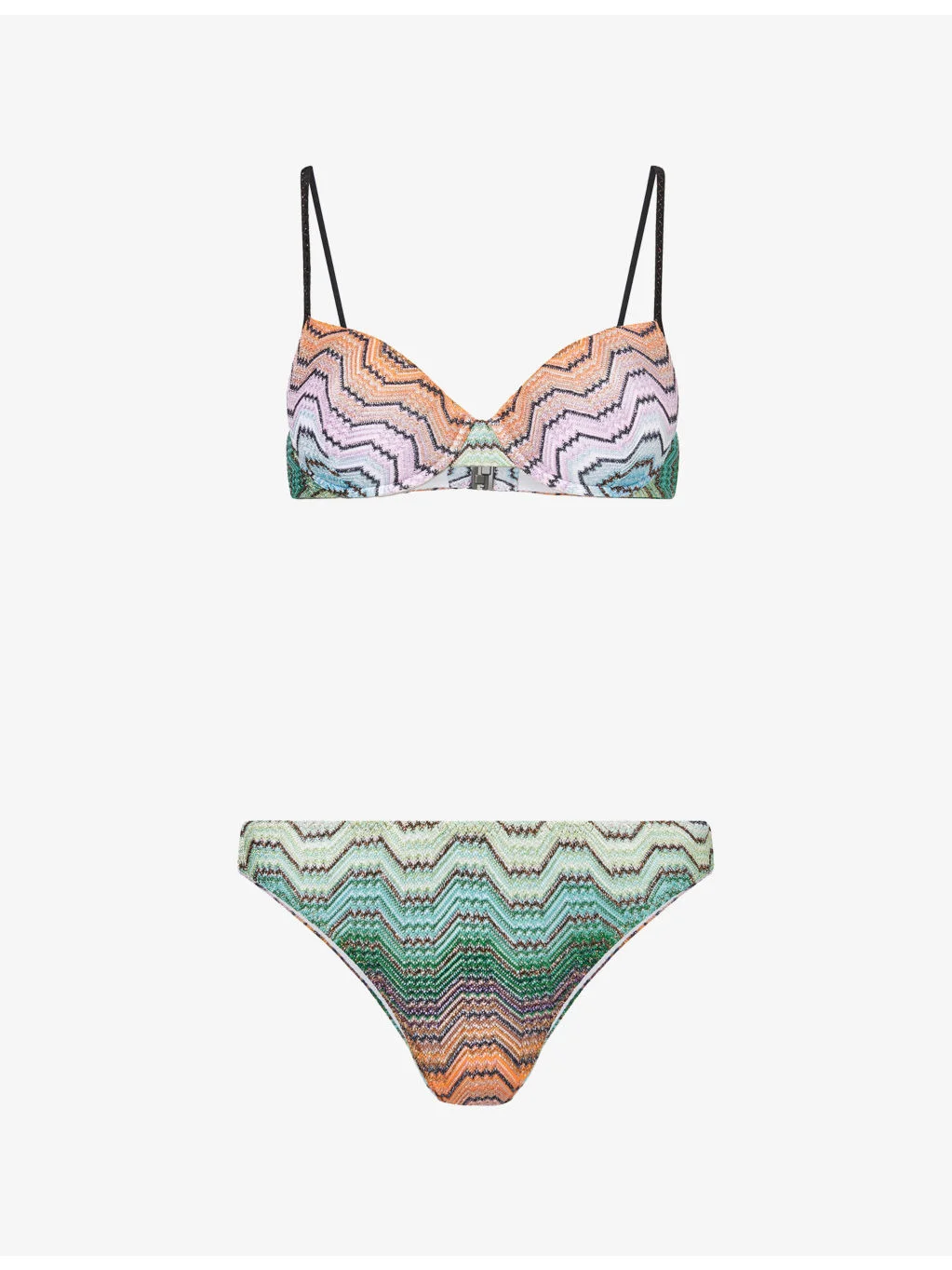 Chevron Knit Bikini Set - 1